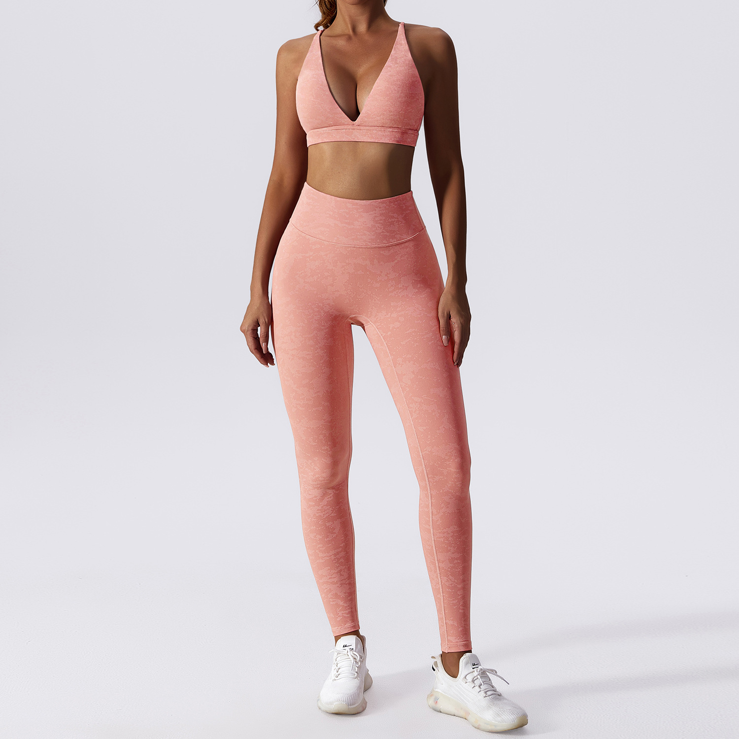 Yoga Wear Women Summer Outdoor Running Fitness Wear Quick Dry Yoga Set