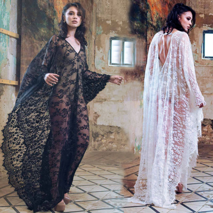 Wholesaler Positioning Flower Eyelash Lace Blouse Holiday Dresses Oversize Women Beach Cover Ups