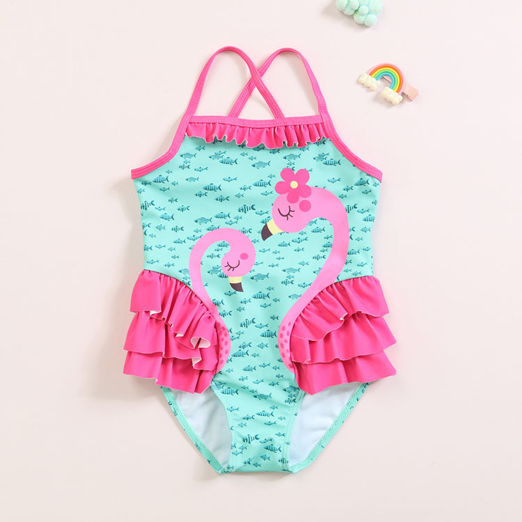 New Girls One Piece Swimsuit Cute Baby Comfortable High Elastic High Quality Swimsuit