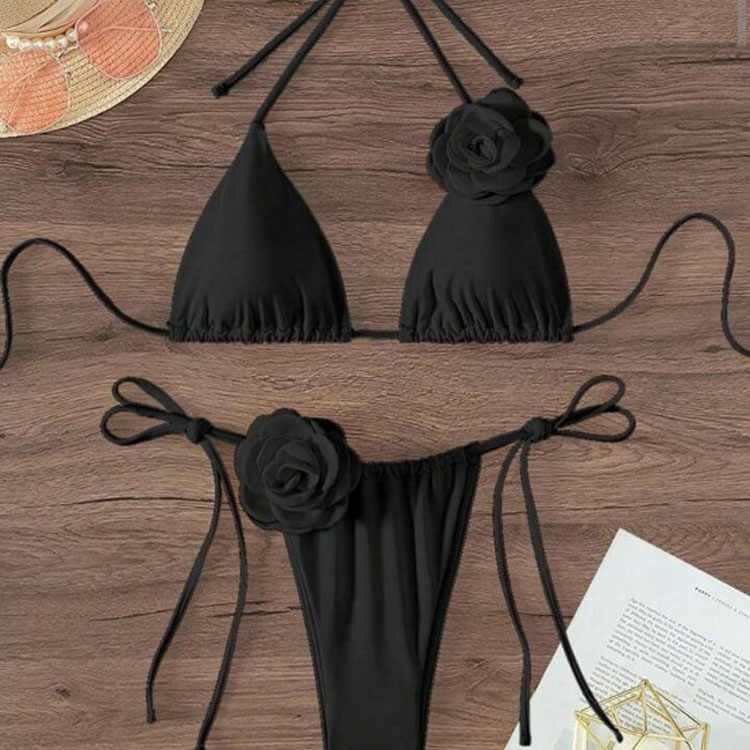 2024 New Multicolor Printed Beach Sexy Two Piece Swimsuit Bikini for Women