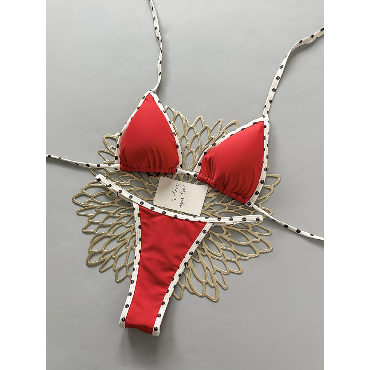 Thong Bikini Sexy Brazilian Style Hawaiian Bikini 2 Piece Set Wholesale Beach Summer Spa High Quality Swimwear Set
