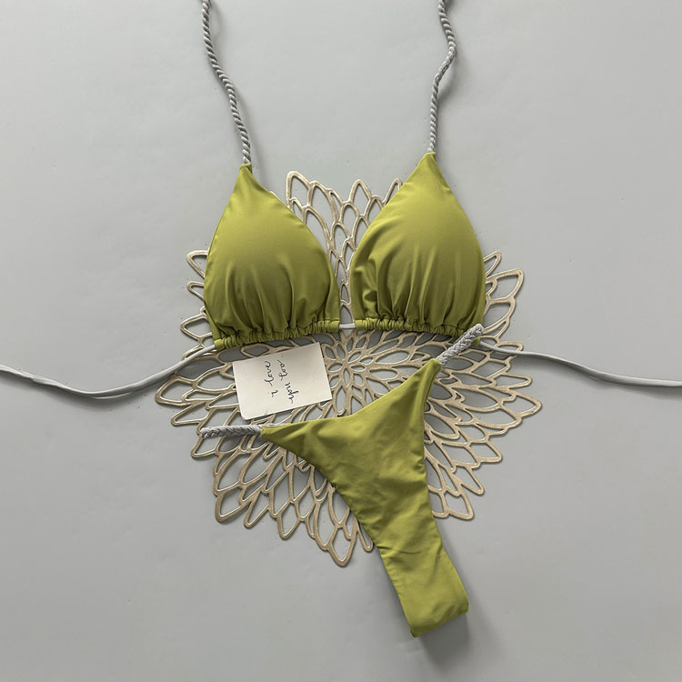 2026 Thong Bikini Sexy Brazilian Style Hawaiian Bikini 2 Piece Set Wholesale New Print Fashion High Quality Swimwear Set