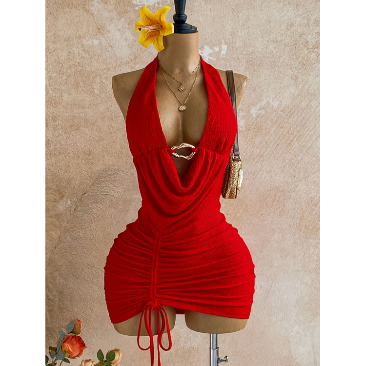 New Fashionable Mini Dress Sexy Summer Sleeveless Dress Multiple Colors Party Dress for Women