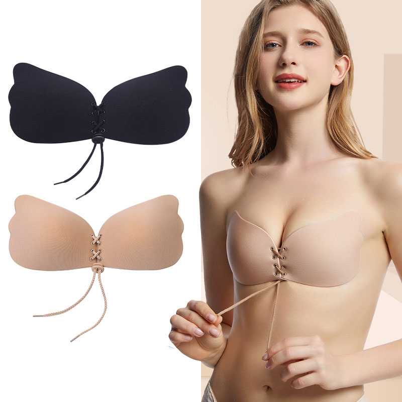 Strapless Bra Silicone Push up Strapless Backless Self-adhesive Sticky Invisible Bra