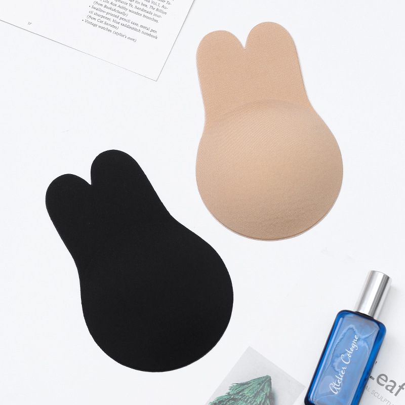 Invisible Silicone Bra Breast Paste Anti Bump Anti Glare Rabbit Ear Pull up Chest Paste