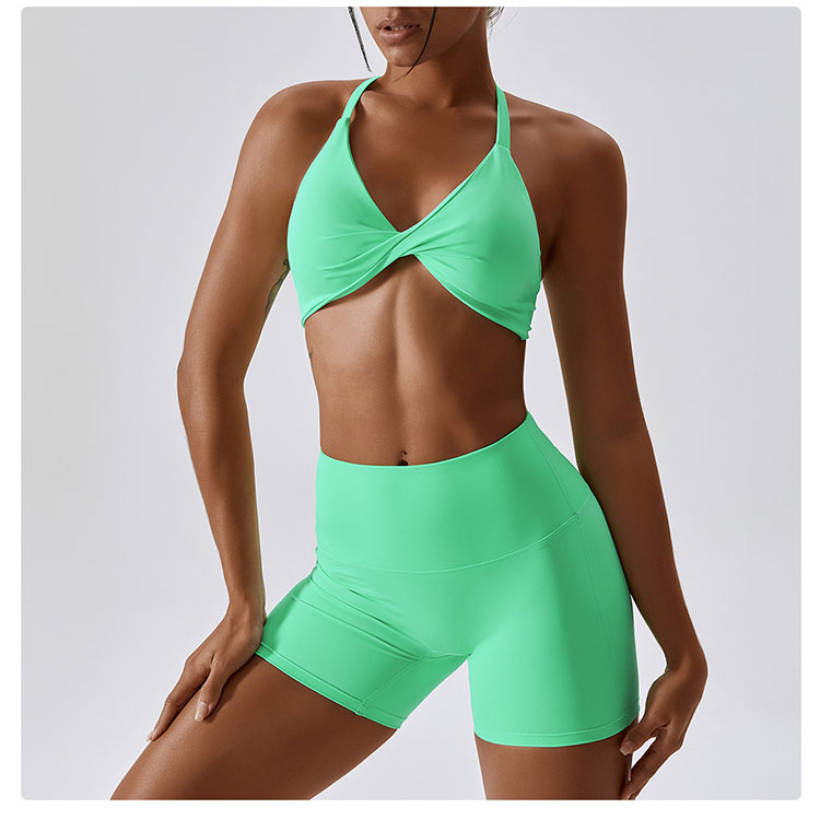 2023 Candy Color Fitness Yoga Active Wear Set Women Gym Two Piece Yoga Set