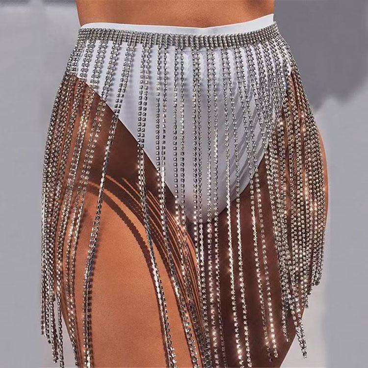 Wholesale Fashion New Diamond Bikini 2025 2 Piece Set Sexy Luxury Nightclub Swimsuit