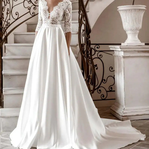New 2023 Summer Ceremonial Dress Chiffon Skirt Sleeveless Deep v Neck Skirt Floor Skirt Wedding Dress