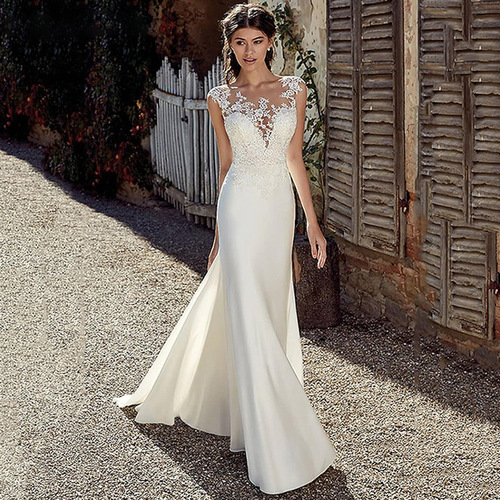 Fashion 2023 Ceremonial Dress Fishtail Dress V Neck Skirt Off Shoulder Floor Skirt Wedding Dress