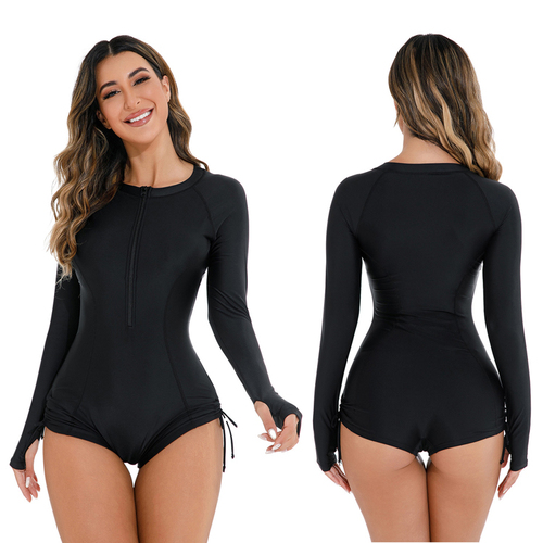 New Beige Brown Bikini Nylon One Piece Swimsuit Sexy Hollowed Bikini for Women
