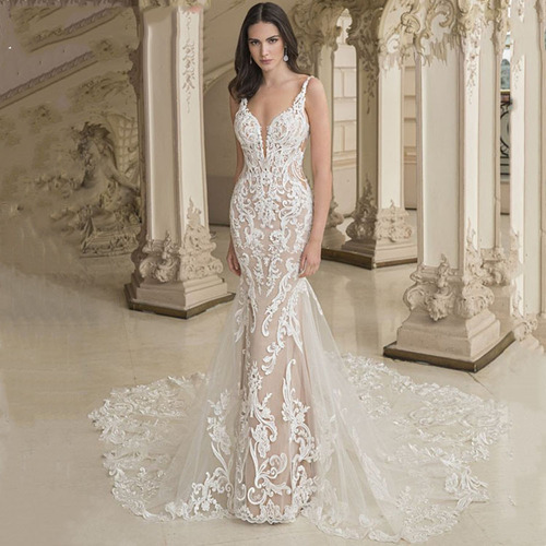 Wholesale High End Ruffled Halter Neck Dresses Sexy Strapless Backless Dresses